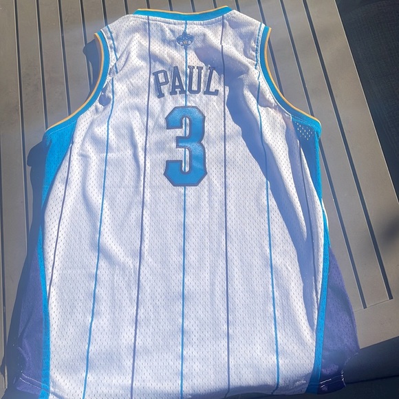 NBA Adidas Chris Paul New Orleans Hornets Home Jersey White Boys size XL (18-20) - Picture 2 of 7